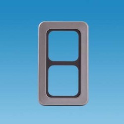 2 Way Surround Faceplate Gun Metal PO276 Caravan Motorhome SC120B14