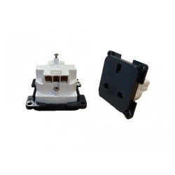 C-Line Integrated 230v Socket GREY Caravan Motorhome SC120B7