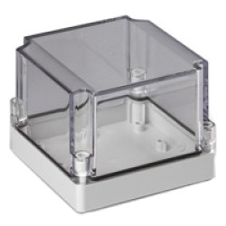 ENSTO Enclosure PMR1732 ABS 125mm X 125mm Clear Lid 75mm deep SABP131310LT SC120E