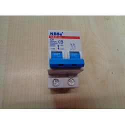 NBSe DZ47-63 C6 6amp double pole MCB miniature circuit breaker for caravan and motorhome SC122H