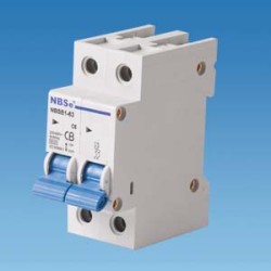 MCBs NBSe NBSB1-63 10amp Double Pole MCB miniature circuit breaker safety switch for caravan and motorhome SC122M