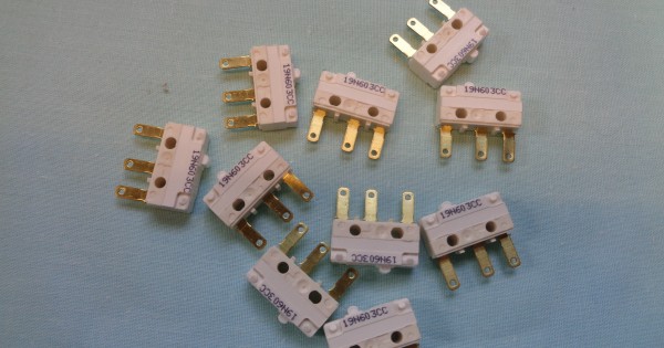 10 x WHALE ELITE MT8000 Tap Microswitch 3 pins