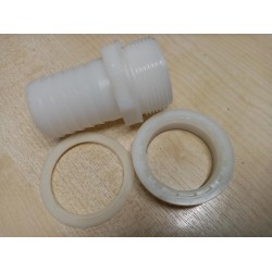 Fawo Water Tank straight Connector 40mm 01622T24190 For Connecting hose to internal water tanks Caravan Motorhome Horsebox SC494A 