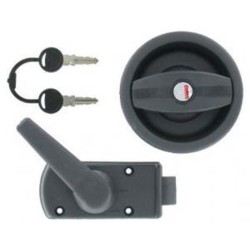 C M C ZADI DOOR LOCK LEFT CARAVAN MOTOR HOME  804904B  SERRURE NOIRE GAUCHE SC485AL