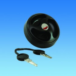 ES2150 Black WATER Tank Filler Cap vented c/w Barrel keys Caravan Motorhome SC494D