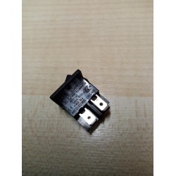 Arcolectric Double Pole Single Throw DPST on - off Mini Rocker Switch Panel Mount H8550VBACA 250v Black SC755