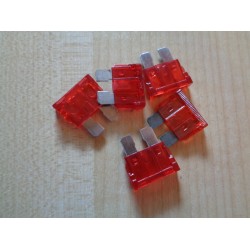 Automotive blade fuse 10amp Red 5 x fuses Caravan Motorhome scFBFB007