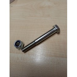 HITCH OVER RUN NUT  BOLT KIT M12 TYPE P NYLOC NUT GRADE 10  + M12 x 90 HEX BOLT GRADE 10.9 CARAVAN TRAILER SC153GKIT