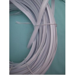 WHITE Screw Cover Herzim Strip curved infill 17mm wide Per 1 Mtr Caravan Motorhome SC247U