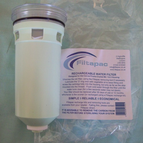 Filtapac Water Filter Replacement Cartridge For Caravan Carver Crystal Truma 