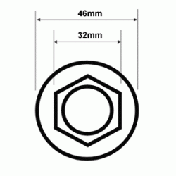 BPW 32mm One shot nutHub flange nut Euro 06/98 onwards BPW Chassis Locknut 02.5273.36.00 SC280B