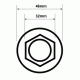 BPW 32mm One shot nutHub flange nut Euro 06/98 onwards BPW Chassis Locknut 02.5273.36.00 SC280B