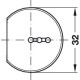 Häfele 262.43.416 Cover Cap for Recessed Connecting Fitting 10 SC459A