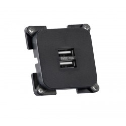 Black C-Line Twin USB Socket 2 x 5 volt 1.5 amp Caravan Motorhome sc120C3