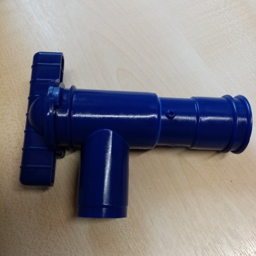 Caraquip Blue 28mm Fresh Water Drainage Tap For Caravan, Motorhome, Campervan