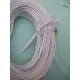 White Herzim PVC Screw Cover Strip 13.5 mm per Mtr curved infill Caravan Motorhome SC247M