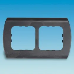 Powerpart C-Line 2 way electrical Faceplate PO282 CaravanMotorhome SC120B2