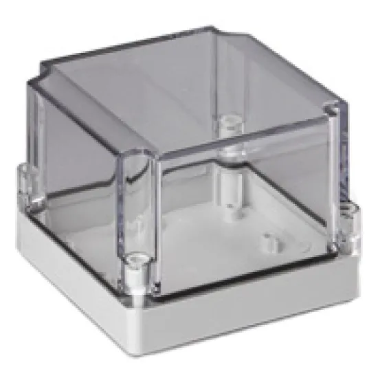 ENSTO Enclosure PMR1732 ABS 125mm X 125mm Clear Lid 75mm deep SABP131310LT SC120E