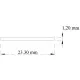 Caravan Double Glazed Window filler Seal WHITE PVC Insert 23 mm wide per mtr windows Motorhome Conversion Equestrian SC252B