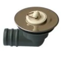 Sink Drain waste 3/4 Right Angle stainless steel with plug SC423R