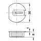 Häfele 262.43.489 Recessed Connecting Fitting Pl Beige 10 SC495