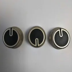 SSPA0916.BNK Thetford Leisure Cooker spares kit I_DRIVE Knob Set 3 piece Brushed Nickel SC473C2
