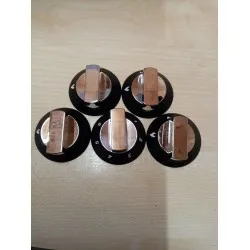 SSPA0935.CR Thetford Cooker Knobs 5 piece Crome & Black Caravan Motorhome sc473C8