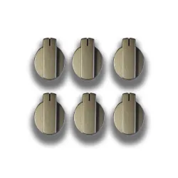 SSPA0901.MNK Thetford Leisure Cooker Straight Knobs Matt Nickle Set of 6 Caravan Motorhome SC473C